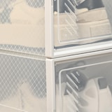thumbnail of Armario Modular de Plástico Cajas de Zapatos Talla de 43 con 18 Cubos Puertas Magnéticas Muble Organizador para Entrada Pasillo Dormitorio 25x35x19 cm