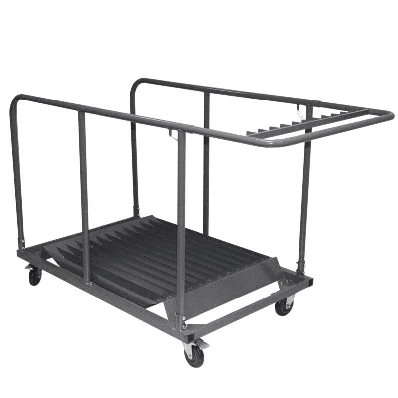 Ligne CHR Chariot pour table ronde Nîmes, métal, gris