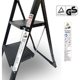 thumbnail of Rijoka Keukentrap Inklapbaar 3 Treden – Huishoudtrap – 150kg Draagkracht – Anti-slip treden – Zwart