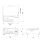 thumbnail of CAS CL3000 Etikettierwaage, Etiketten-Waage, Auszeichnungswaage, preisrechnend, GEEICHT, Wägebereich max. 15 kg, Ablesbarkeit 2 g