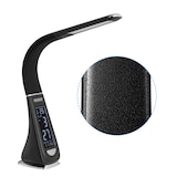 thumbnail of MONZANA® LED Schreibtischlampe mit Display Kalender Uhr Wecker Dimmbar Nachttischlampe Tischlampe Tischleuchte Schwarz
