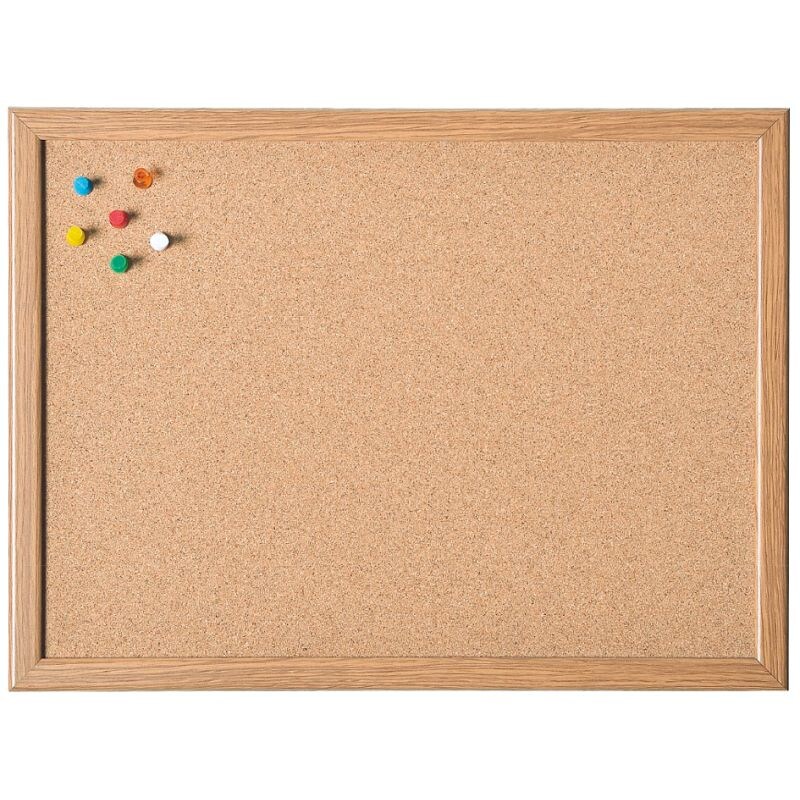 magnetoplan Korktafel mit MDF-Rahmen, (B)800 x (H)600 mm