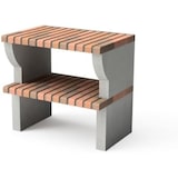 thumbnail of MF - Barbecue PACK 1 Palermo voor hout & houtskool (Grijs/Terracotta - 259x58x220 cm) REF: M00900 - Voor buitengebruik.