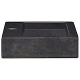 thumbnail of vidaXL Wandwaschbecken Schwarz 38x24x6,5 cm Marmor