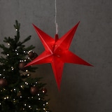 thumbnail of LED Stern Weihnachtsstern Hängestern 45cm 12LED Timer Batterie Außen