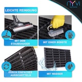 thumbnail of NYVI Outdoor Fußmatte KokosGUARD 45x75 cm Schwarz - Wetterfest, Rutschfest, Robust - Fußabtreter mit Kokosbürsten - Schmutzfangmatte für Außen & Innen