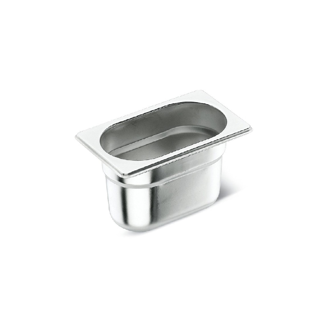 Paderno Contenitore Acciaio inox GN 1/9 H 10 cm