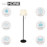 thumbnail of WellHome - Lámpara de exterior Recargable con RGB y LED blanco cálido Ø16,5x106cm