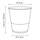 thumbnail of MONOUSO - Bio-Becher aus PLA Transparent 250ml (50 Stück)