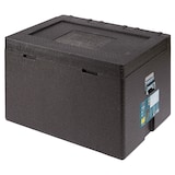 thumbnail of METRO Professional Koelbox met dekselopening en draaggrepen, 80 x 60 x 52 cm, polypropyleen, 120 L, zwart