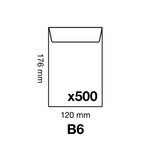 thumbnail of Clairefontaine 500x Versandtaschen haftklebend Kraft 120x176mm/B6 90g - Braun 7731C