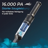 thumbnail of KLAMER Handstaubsauger, 140W Akku Handstaubsauger, Leistungsstark mit 16.000 PA und 36 min Laufzeit, Kabelloser Handstaubsauger inkl. Ladestation für…