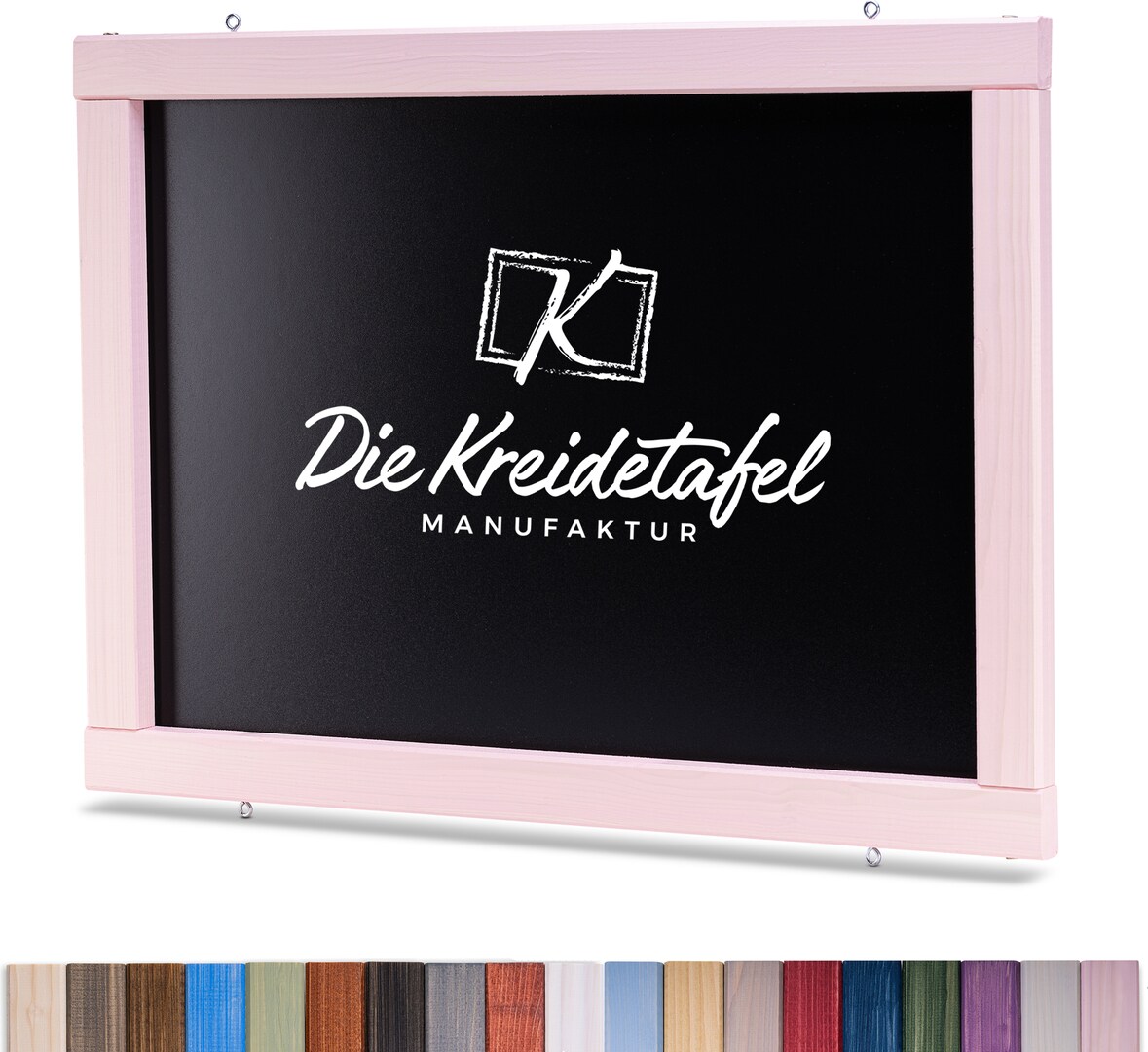 Kreidetafel mit Holzrahmen / Zartrosa 70x50cm