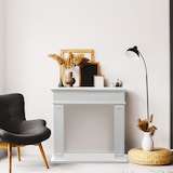 thumbnail of Jefferson Kaminrahmen aus weißer Holzverkleidung, B 89,5 x H 90,5 x T 28