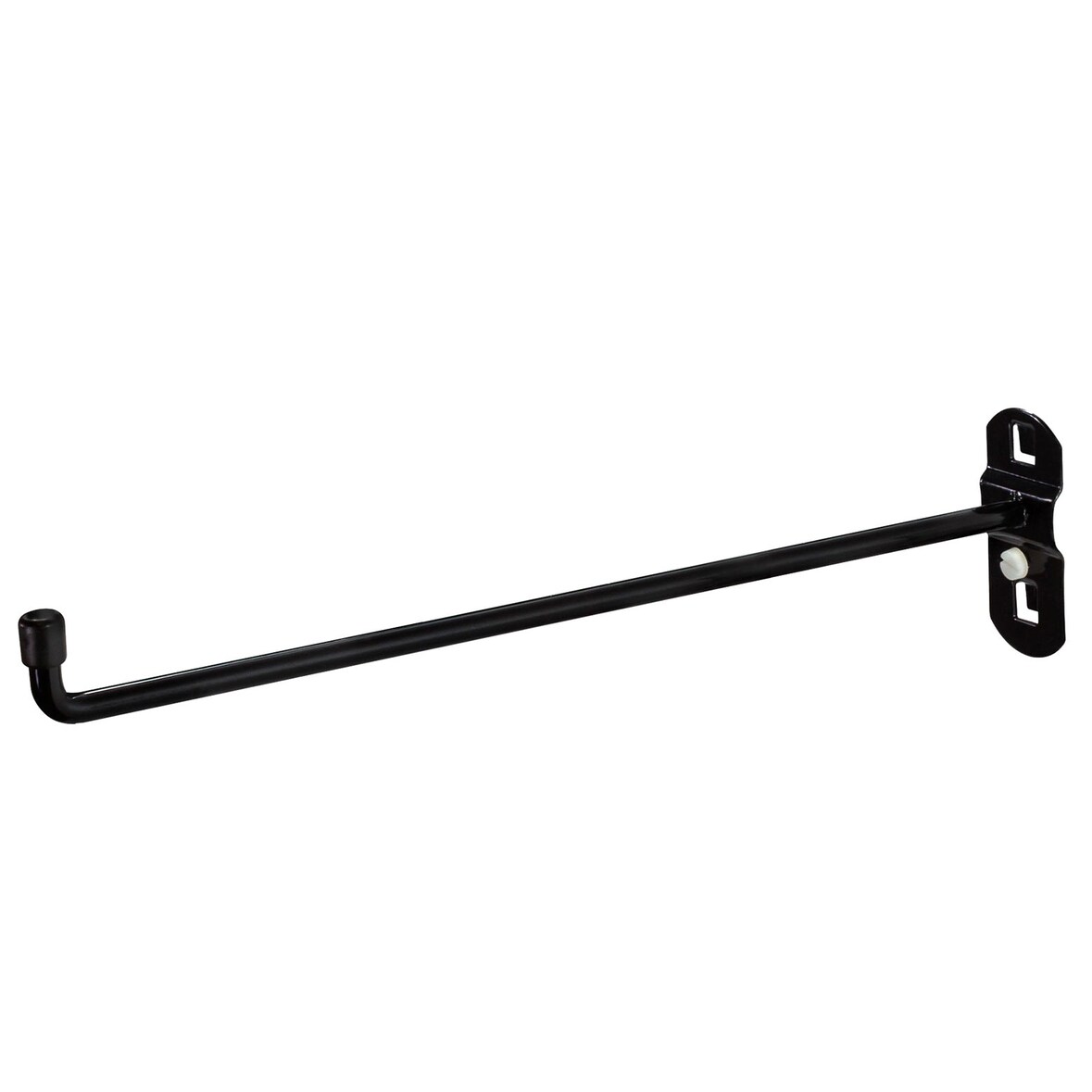 PROREGAL Werkzeughalter mit senkrechtem Hakenende für Lochplatte | 15cm | Tiefschwarz