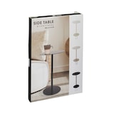 thumbnail of WellHome - Mesa auxiliar redonda de hierro en color negro 35x35x53cm