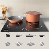 thumbnail of CIARRA Plaque à Induction 4 Foyers 60 cm, plaques de cuisson encastrables 4 zones, 6000 W VM4BIH-D