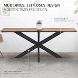 thumbnail of Tischbeine X-Design 78x71x120 cm Schwarz aus Metall