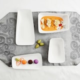 thumbnail of Ariane Vital Rectangular Prato Raso Porcelana 24X13Cm