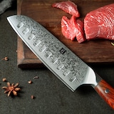 thumbnail of XinZuo - Damast Santoku-Messer - B13R Yu Serie