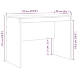 thumbnail of vidaXL Schreibtisch Weiß 100 x 50 x 76 cm