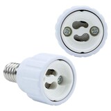 thumbnail of Intirilife E14 auf GU10 Lampensockel Adapter in WEISS - 4x Lampenadapter zum Umformatieren von E14 auf GU10
