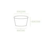 thumbnail of BIOZOYG 1000 Stück Eisbecher Pappe 100 ml braun - umweltfreundlich, recycelbar, plastikfrei - Joghurtbecher, Papierbecher