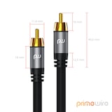 thumbnail of Primewire Cinch Audio-Kabel, RCA, Subwoofer-Cinch Audio-Kabel mehrfach geschirmt, 1X Cinch zu 1X Cinch - 7,5m