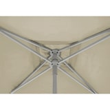 thumbnail of METRO PROFESSIONAL Parasol Push-up, aluminium / polyester, 2 x 2 m, avec traitement Teflon, protection UV50+, hydrofuge, humus/ gris