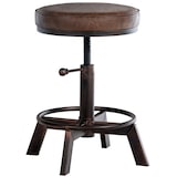 thumbnail of Taburete Destin en polipiel ajustable en altura Bronce