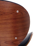 thumbnail of Barhocker Foxrock, Barstuhl, Holz Bugholz Retro-Design ~ Walnuss-Optik, Kunstleder schwarz