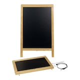 thumbnail of Securit® Stoepbord "Duplo-Top" - Beuk - Gelakt rubberhout - 55x120cm