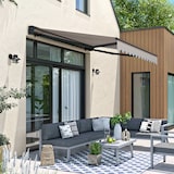 thumbnail of Store banne semi-intégral 2,5x2m en aluminium taupe