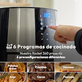 thumbnail of Freidora Sin Aceite 3,6 L y 1500 W de Potencia Pantalla LED Táctil y Cesta Antiadherente Freidora de Aire 80-200ºC MasterPRO Rocket 360