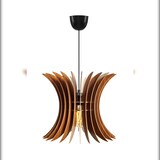 thumbnail of WellHome - Plafondlamp in walnootkleur 35x35x65cm Covadonga