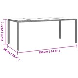 thumbnail of vidaXL 7-tlg. Garten-Essgruppe mit Kissen Beige Poly Rattan