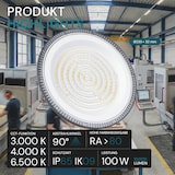 thumbnail of LUXULA LED Hallenstrahler HighBay LX500135 100 W 3000 K, 4000 K, 6500 K einstellbar in warm-, neutral- und kaltweiß (CCT) IP65