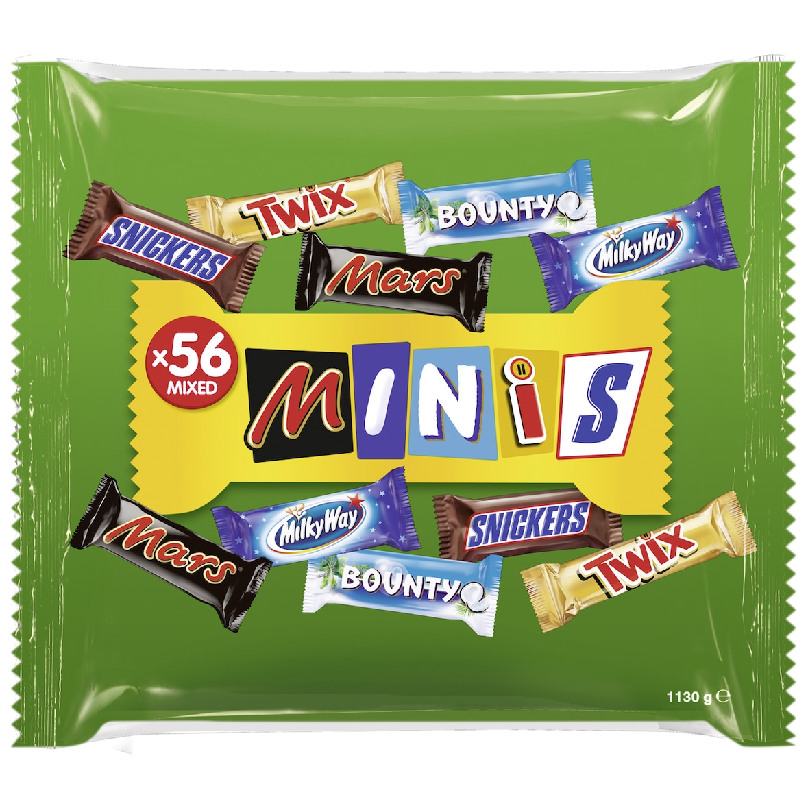 Mars Mixed Minis Schokoladenriegel 56 Portionen (1,13kg)