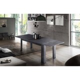 thumbnail of Dmora Ausziehbarer Esstisch Nanni, Ausziehbare Konsole bis zu 10 Sitzplätzen, ausziehbare Konsole 100 % Made in Italy, cm 140/190x90h75, Schiefer