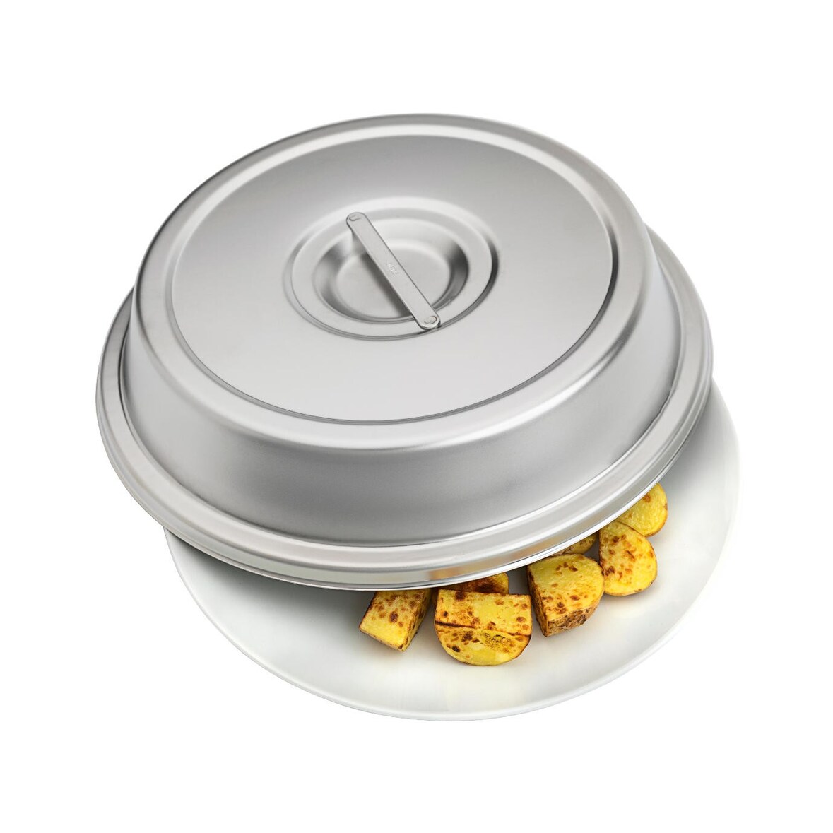 STELLINOX cloche inox ronde avec barrette Ø 23,9 cm H 4,6 cm