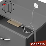 thumbnail of CASARIA® Nachttisch Eloise 54x39x28cm Anthrazit mit LED-Licht