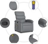 thumbnail of vidaXL Massagesessel Relaxsessel Grau Kunstleder
