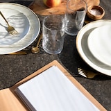 thumbnail of Securit® Porte-menu style nature en fibre naturelle imperméable beige - A5 (inclut un double insert affichant 4xA4)