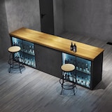 thumbnail of Theke Empfangstresen Rezeption Industriedesign Kassentisch Restaurant-Theke Empfangstheke Bar-Theke 180*60*100cm