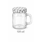 thumbnail of Set van 6 Glazen Jam Potjes met Handvat – 120 ml