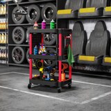 thumbnail of HOMCOM Carrello Porta Utensili 3 Livelli con Pannello Forato Laterale