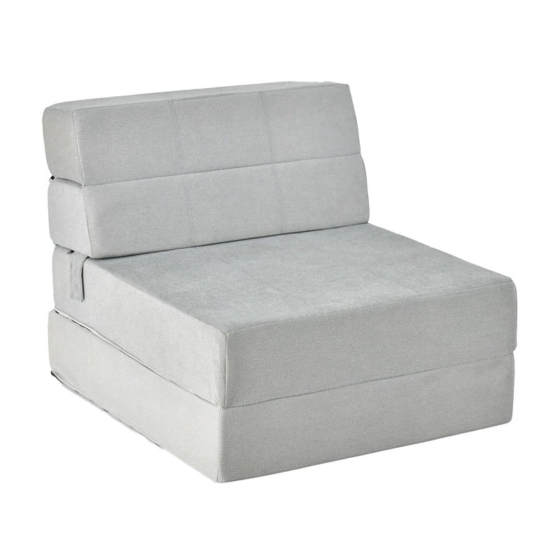 COSTWAY 3-in-1 opvouwbare slaapbank, opvouwbaar matras, extra dik schuim (15 cm), slaapbank, vloermatras, opvouwbaar matras