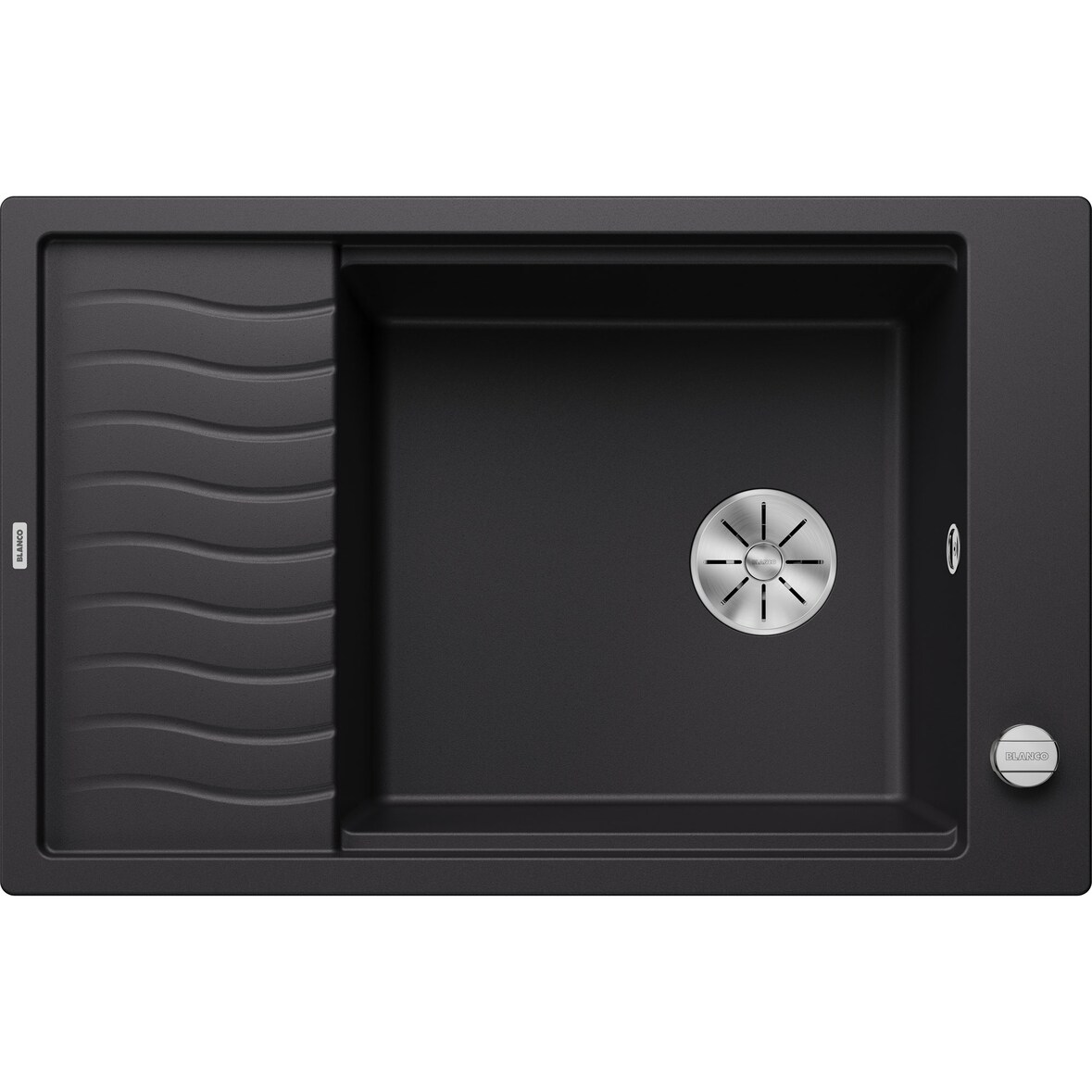 BLANCO ELON XL 6 S-F Spüle, schwarz, flächenbündig ab 60 cm, mit Zubehör
