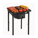 thumbnail of 1-pits gasfornuis Barbecue grill 4,5kW 2in1 Gietijzeren brander + 40×40cm gietijzeren grillplaat 3 verstelbare hoogtes Piezo INTEC