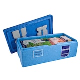 thumbnail of METRO Professional Thermobox Maxi, EPP, 55 L, Toplader, mit Kühlakku-Deckel und Kunststoffeinlage, blau